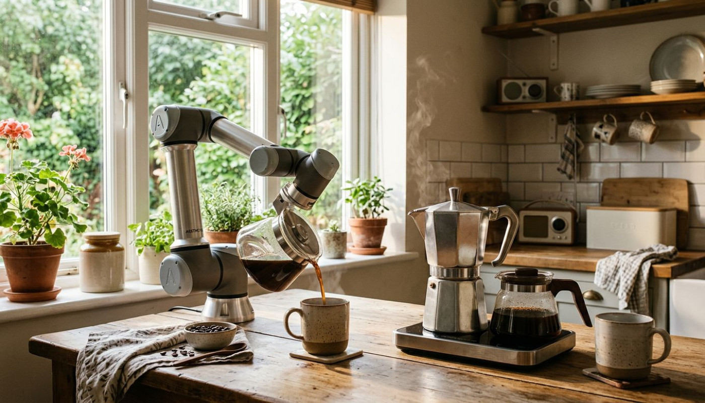 Le café du matin est-il meilleur accompagné d’un robot ou d’une cafetière ?